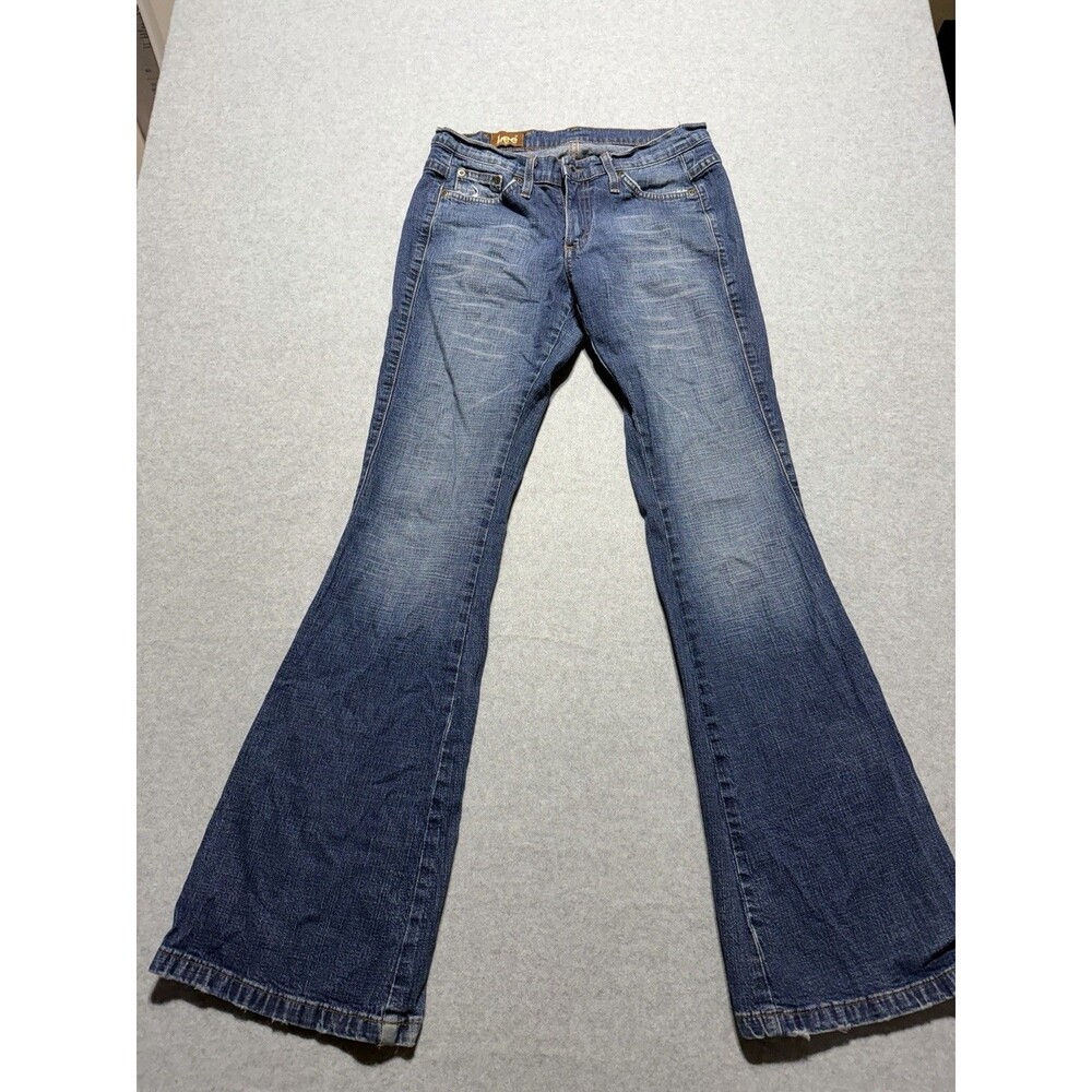 Vtg Lee 1889 Womens Jeans Size 9 Low Rise Bootcut Flare Dark Wash Y2K